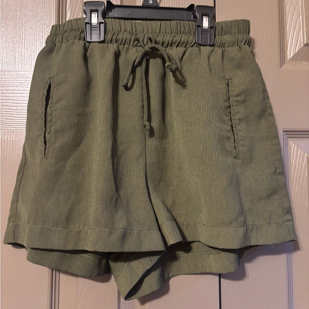 Olive Green Women's Shorts